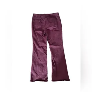 Pilcro Anthropologie Low-Rise Utility Demilune Pants in plum 29 thumbnail 5