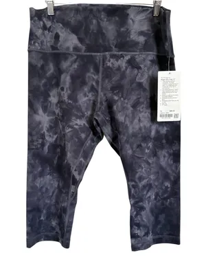 NWT Lululemon Align HR Crop 17" Leggings Diamond Dye Pitch Grey Graphite Grey 14 thumbnail 4
