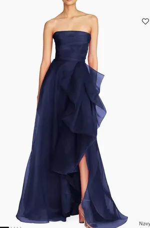 Theia Teresa draped tull gown thumbnail 1