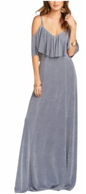 NWT Show Me Your Mumu Womens Renee Ruffle Maxi Dress Small Dancing Queen thumbnail 1