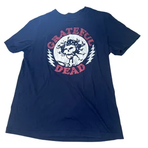 Grateful Dead band short sleeve tee shirt black navy pair‎ small medium graphic thumbnail 4