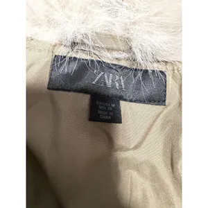 Zara Short Parka Jacket Faux Fur Hooded Military Urban‎ Utilitarian Gorpcore thumbnail 11