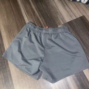 Nike Gray Athletic Shorts with Red Waistband thumbnail 4