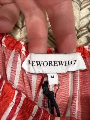 NWT WeWoreWhat by Anthropologie Red Stripped Scoop Beck Cami thumbnail 7