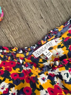 Patrons of Peace Malibu floral Dress XS Coastal Cowgirl 90s Boho Romantic Garden thumbnail 15
