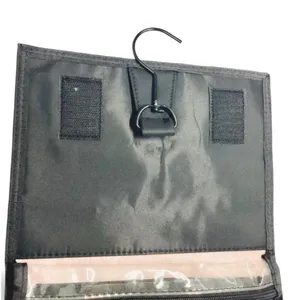 Travel Roll Up Cosmetics Bag with Removable Clear Pouches Hanger thumbnail 6