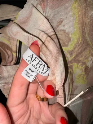 NWT AFRM Dress Pink Size M thumbnail 2