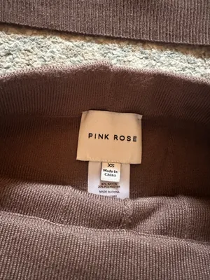 Pink Rose Brown Sweater Set thumbnail 4