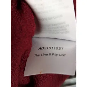 Acler Brighton twist jersey top in burgundy size US 4 thumbnail 7