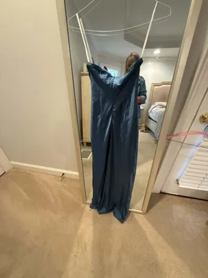 More To Come Emma Strapless Maxi Dress in Navy thumbnail 8