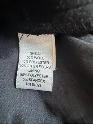 Banana Republic Women’s Size 6 Black Wool Blend Pencil Skirt Back Zip thumbnail 6