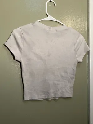 Cut & Paste Women's Size Small T-Shirt Ribbed Beige Trust The Universe Mushroom thumbnail 4