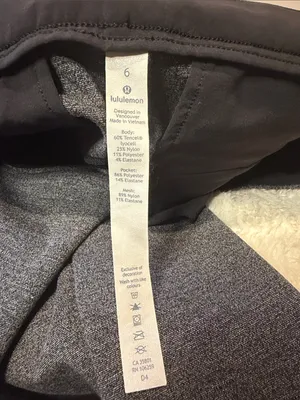 Lululemon City Trek Trouser II Office Travel Commute Stretch Grey Black Size 6 thumbnail 5