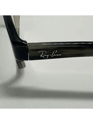 Ray-Ban Rectangular Black and Clear Prescription Glasses Frames with Case thumbnail 5
