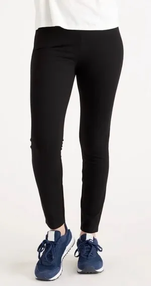 Quince Ultra Stretch Skinny Ponte Pants Black Medium thumbnail 1