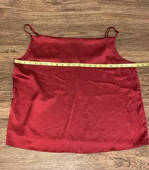 BIZwear Cowl Neck Cami Top Dark Red Size 2XL thumbnail 7