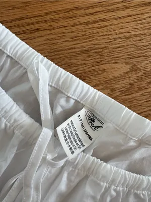 Frankie’s Bikinis White Cotton Eyelet-Trim Camisole & Pants thumbnail 4