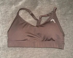 Oner Active Brown Strappy-Back Sports Bra thumbnail 1