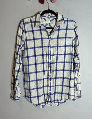 🔆 J. Crew Boy Fit plaid flannel thumbnail 1
