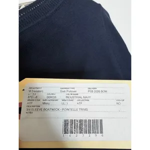 Brand New Ann Taylor Women's Size Small S Navy Blue Pullover Sweater Boatneck thumbnail 8