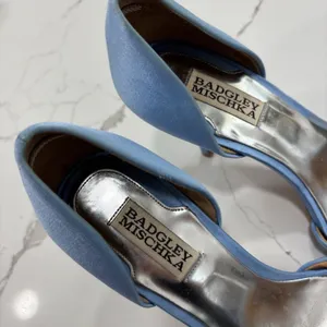 Badgley Mischka Heels Womens Size 8.5 Light Blue Salsa Vansat Formal Wear thumbnail 4