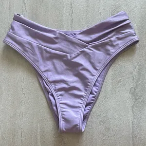 {Abercrombie & Fitch} Brand New Mid Rise V Front Cheeky Swim Bottoms thumbnail 1