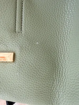 Like Dreams Sage Green and Black Faux Leather Satchel Handbag thumbnail 2