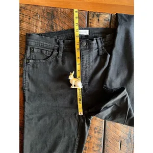 Madewell 10 inch high riser skinny skinny jeans in black color size 32 tall thumbnail 4