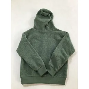 The North Face Womens Sage Green High Pile Fleece Sherpa Hoodie Size Medium thumbnail 2