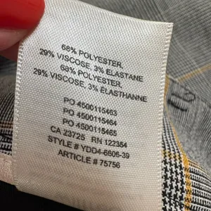Aritzia Wilfred Jallade Gray Plaid Trousers Pants size 4 $158 thumbnail 12