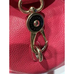 Dooney & Bourke Fuchsia Pebbled Leather Shoulder Hobo Bag with Silver Hardware thumbnail 6