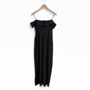 Lulus Enchanting Romantic Black Off-the-Shoulder Maxi Dress size Large NWT thumbnail 3