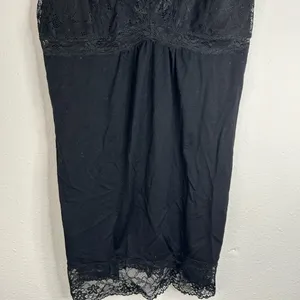 Jaclyn Smith Black Lace Trim Slip Dress - Size Small thumbnail 5
