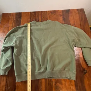 American Eagle Womens Olive Green Graphic Crewneck Sweatshirt Large Relaxed Fit thumbnail 8