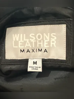 Vintage‎ Wilsons Leather Maxima Ladies Jacket 100% Leather Medium Black thumbnail 7