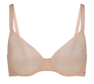 NWOT SKIMS NO SHOW‎ MOLDED UNLINED DEMI BRA - CLAY Size 36A thumbnail 1
