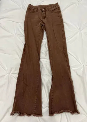 Flare Style Pants Brown thumbnail 1