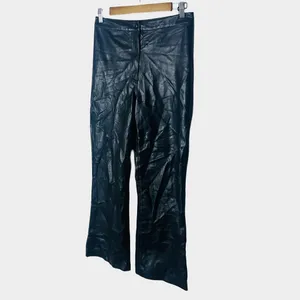 Wilfred Melina Black Vegan Leather High Rise Straight Leg Pants Size 8‎ thumbnail 7