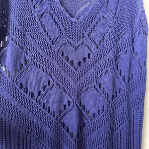 Free People Santorini Fauxchet Sweater Knit Dress Purple Size XL thumbnail 5