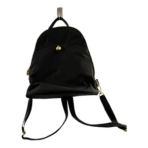 Bagatelle Black Nylon Backpack with Gold-Tone Hardware thumbnail 10