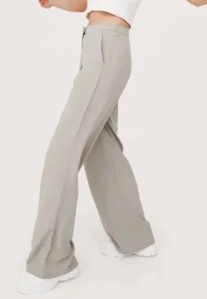 Nasty Gal Sage Green Flowy Trousers thumbnail 3