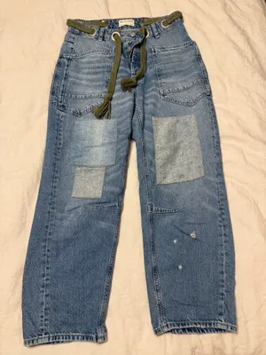 Free People We The Free Moxie Pull-On Barrel Jeans thumbnail 4