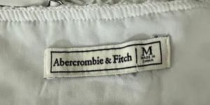 Abercrombie & Fitch White Crochet Lace Eyelet Strappy Mini Dress thumbnail 10