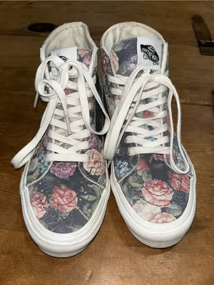 Vans Sk8-Hi Women’s Floral High Top Sneakers Black Multi Size 6 thumbnail 5