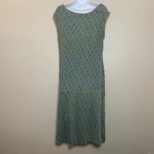 Natural Life Hangout Cotton Midi Dress XS/S Bohemian Boho Chic Beachy Slouchy thumbnail 3