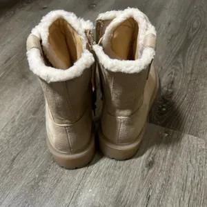 Soda Beige Lace-Up Winter Boots thumbnail 4