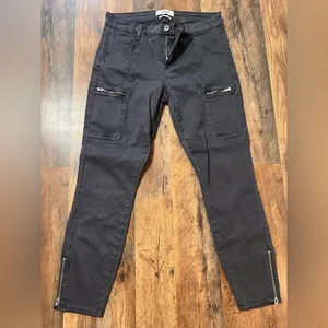 Pistola Women’s Hannah Cargo Gray Skinny Zipper Pant Jeans thumbnail 1