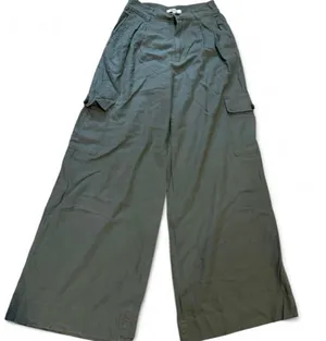 Madewell Olive Wide-Leg Pants thumbnail 1