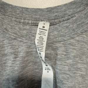 Lululemon All Yours Boyfriend Ultra Crop Heathered Core Light Grey Size 6 thumbnail 5