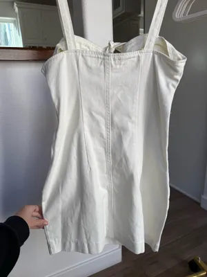 Urban Outfitters Denim White Mini Dress thumbnail 2